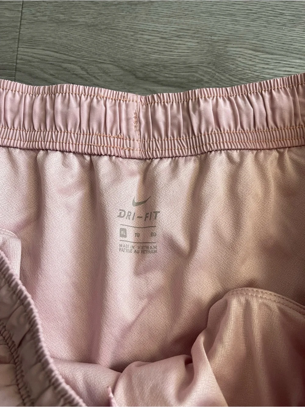 Nike women’s dri fit pink running shorts